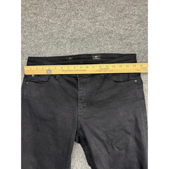 AG Adriano Goldschmied Jeans Mens 32R Black Slim Straight Stretch Denim Pants - Picture 3 of 8